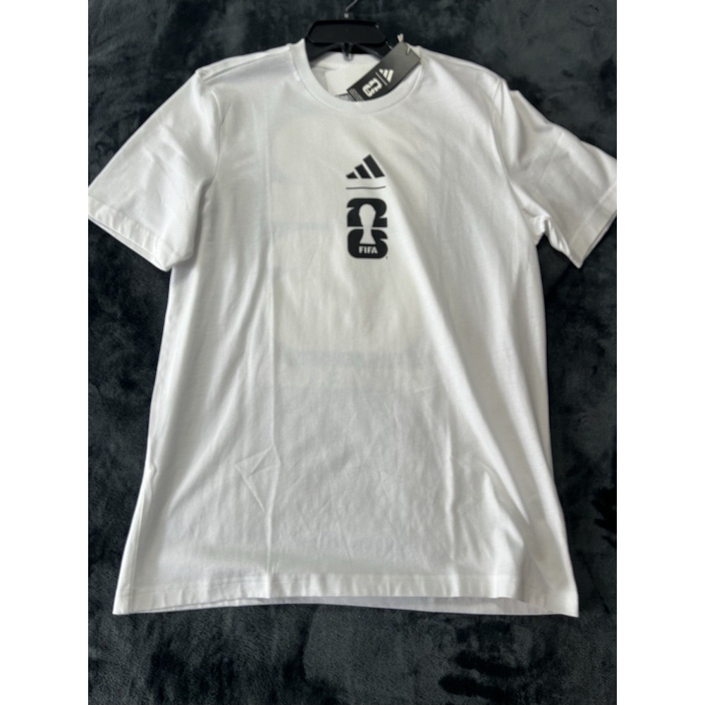 Adidas KD7990 WC OMB Football Men's Medium White FIFA World cup T-Shirt (A2)